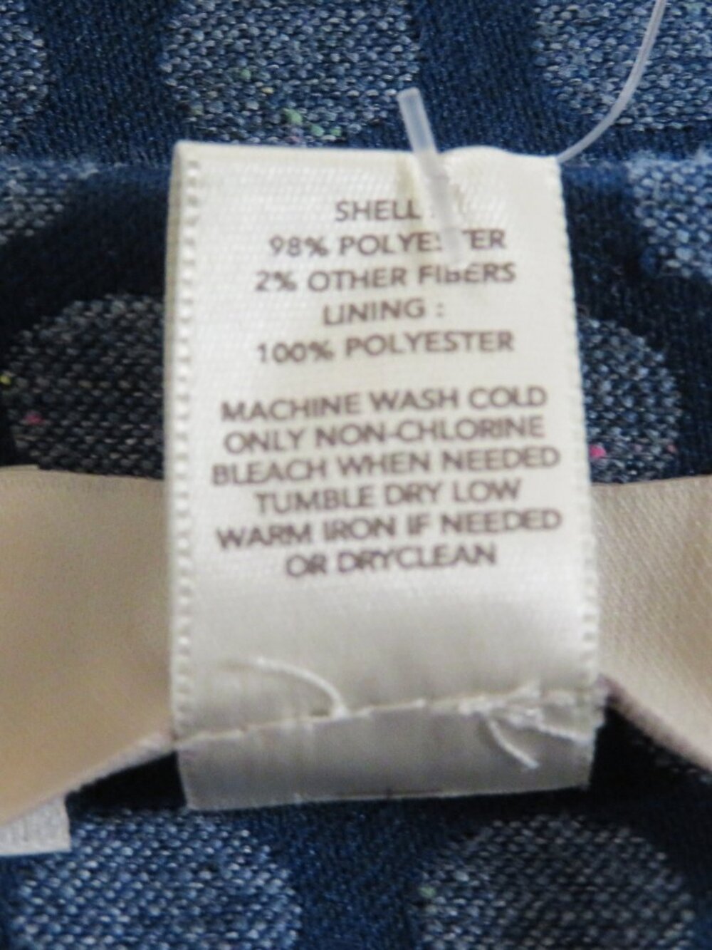 New! Ann Taylor LOFT Blue Dotted Pencil Skirt Size 16 - Picture 6 of 6